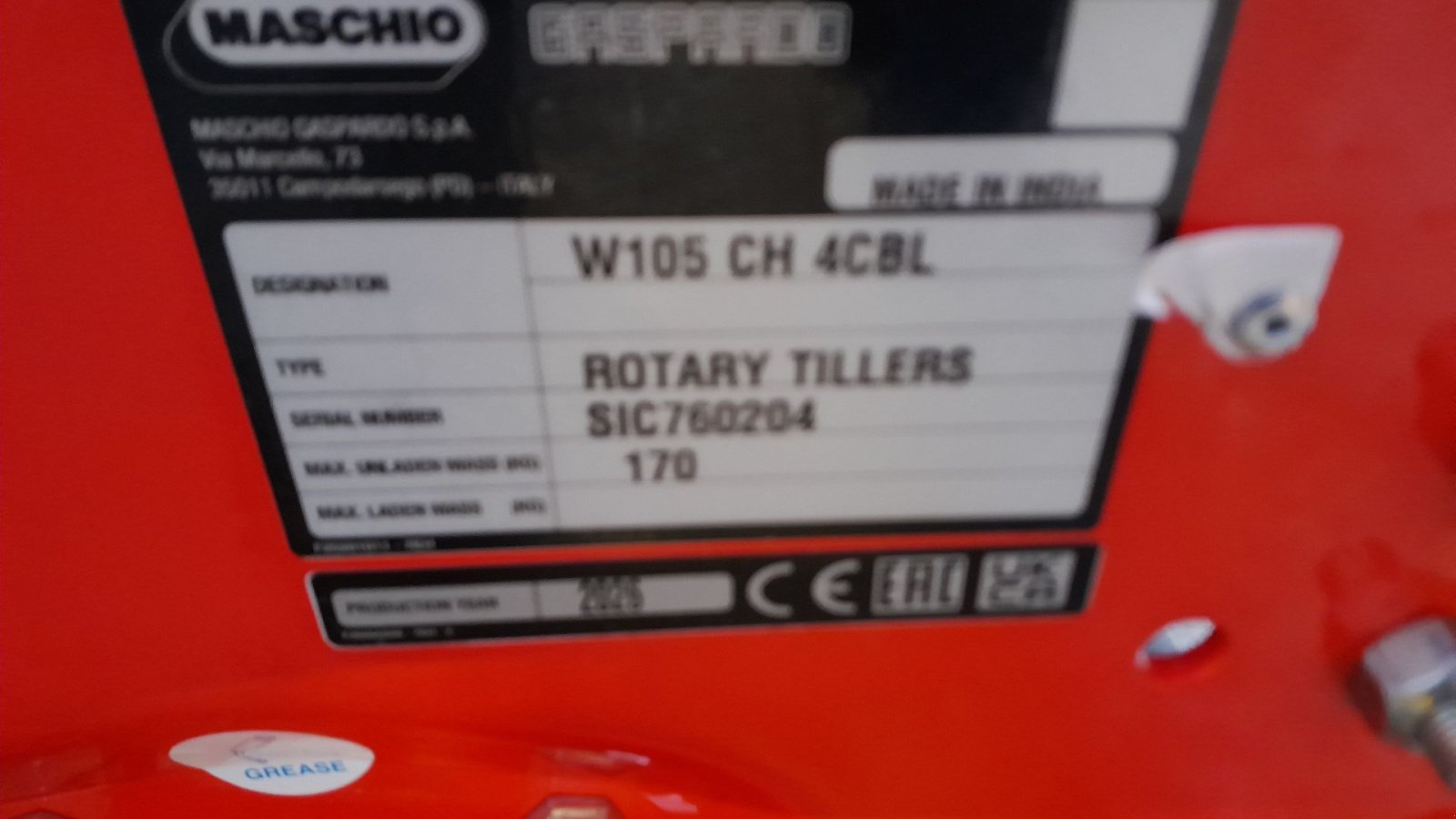 Fräse от тип Maschio W -105, Gebrauchtmaschine в Gudbjerg (Снимка 5)