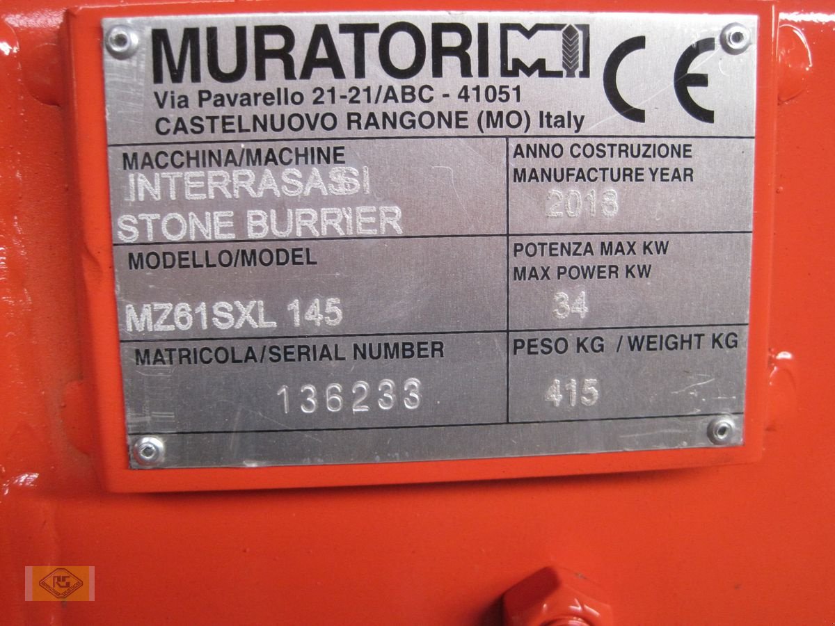 Fräse des Typs Muratori Muratori MZ61SXL145 Bodenumkehrfräse, Neumaschine in Beelen (Bild 7)