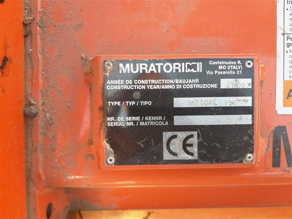 Fräse typu Muratori mz10 xl 155 cm., Gebrauchtmaschine w Gudbjerg (Zdjęcie 6)