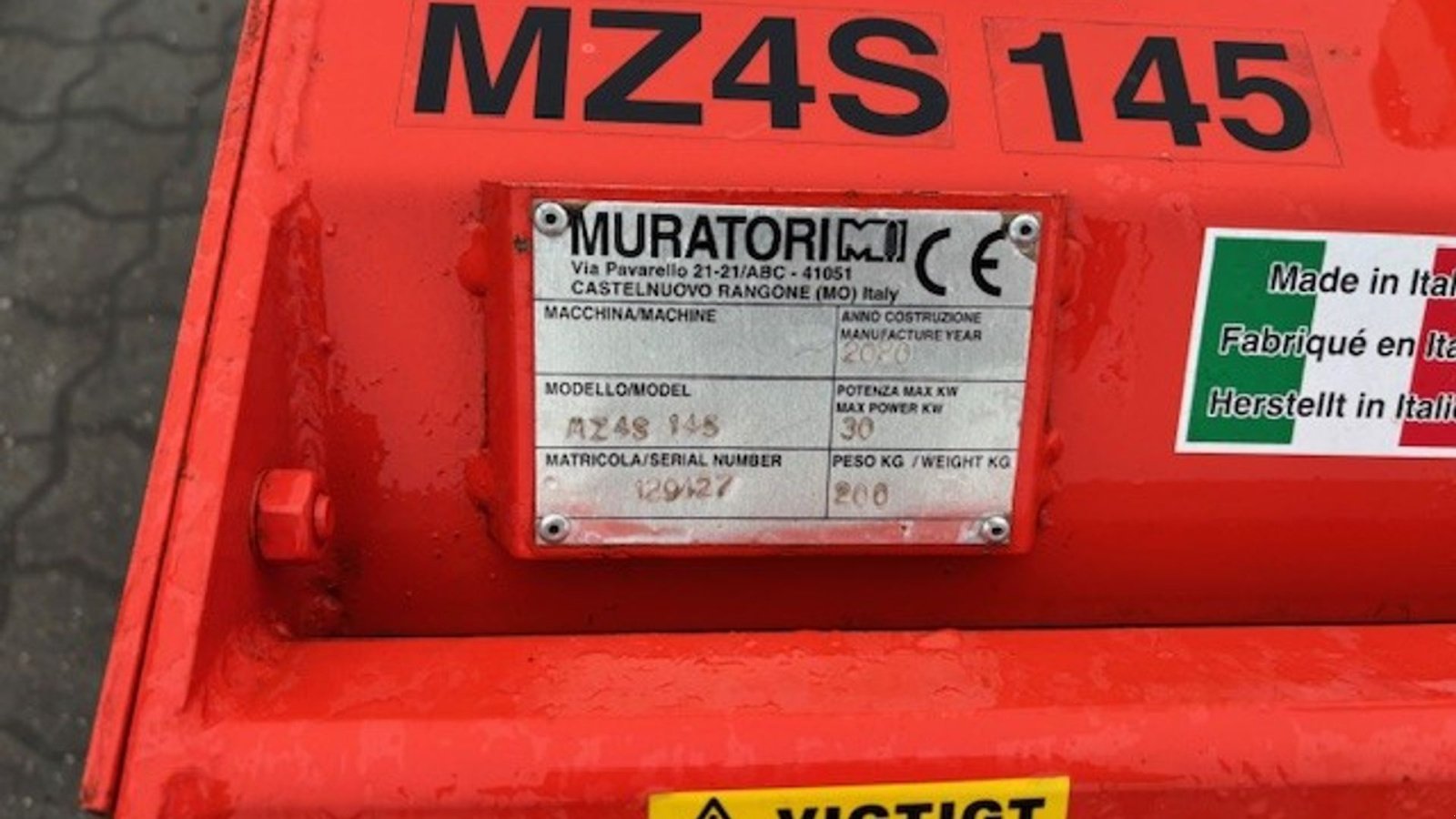 Fräse des Typs Muratori mz4s 145, Gebrauchtmaschine in Nørresundby (Bild 4)