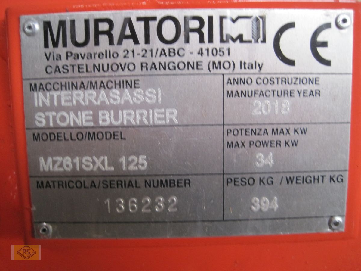 Fräse a típus Muratori MZ61 SXL 125 Bodenumkehrfräse, Neumaschine ekkor: Beelen (Kép 6)