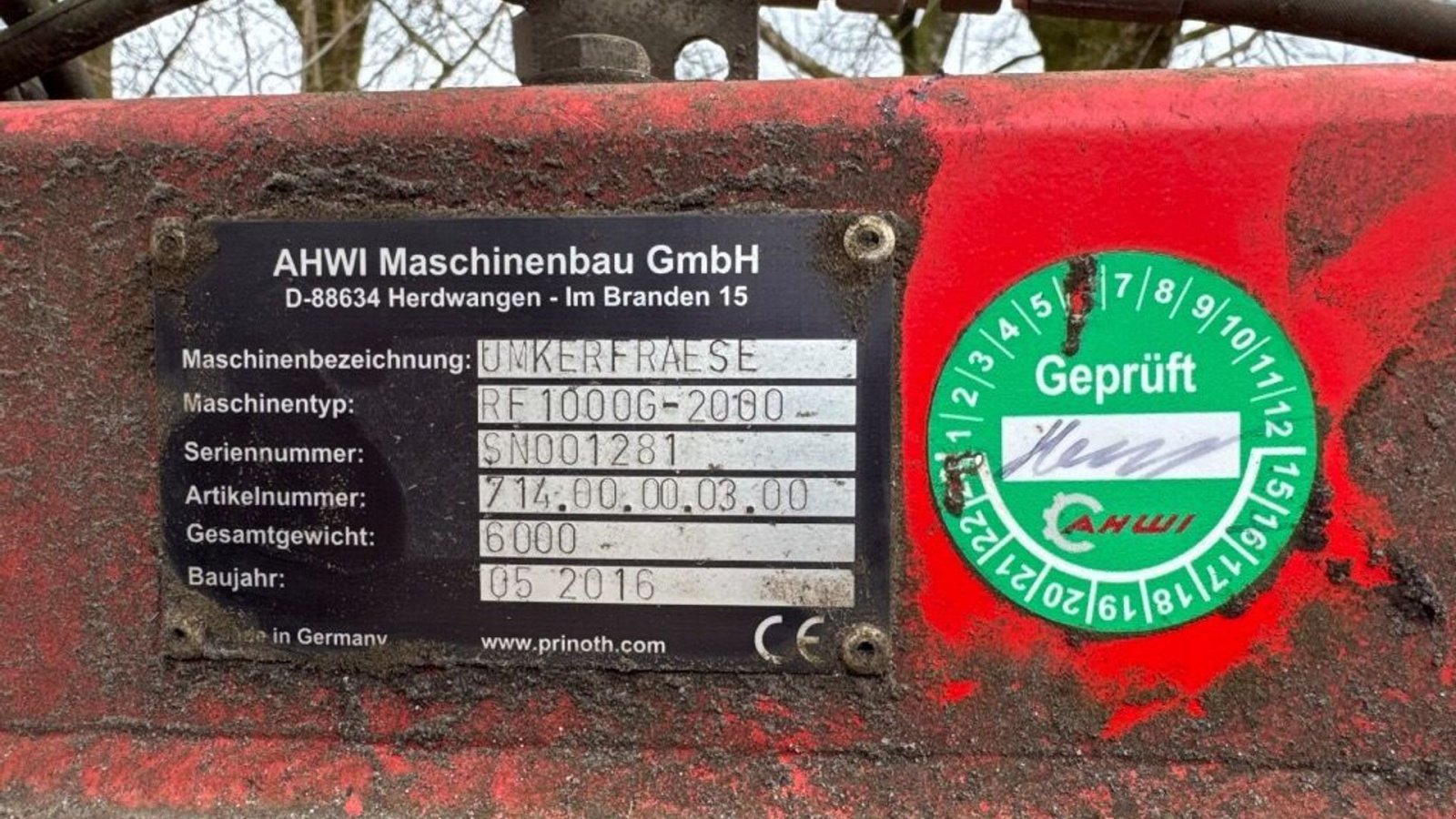Fräse of the type Prinoth RF1000G-2000, Gebrauchtmaschine in Rødovre (Picture 5)