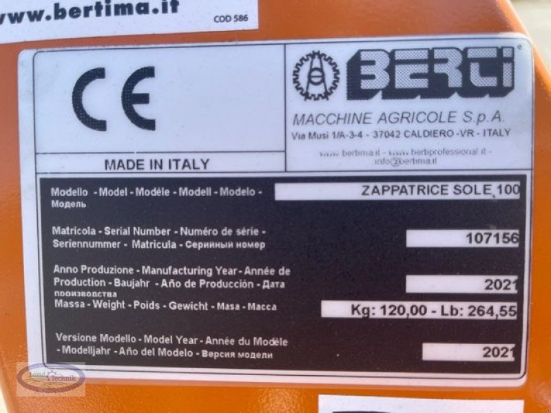 Fräse tipa Sonstige Berti Sole 120, Neumaschine u Münzkirchen (Slika 7)