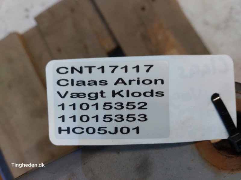 Frontgewicht typu CLAAS Arion, Gebrauchtmaschine v Hemmet (Obrázek 13)