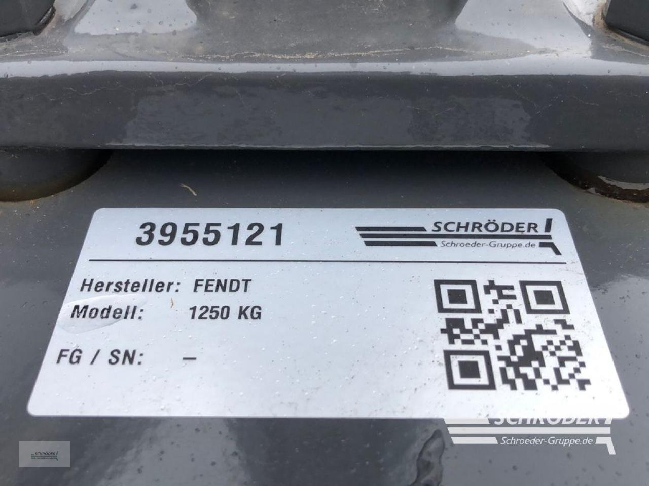 Frontgewicht a típus Fendt 1250 KG, Neumaschine ekkor: Ahlerstedt (Kép 6)