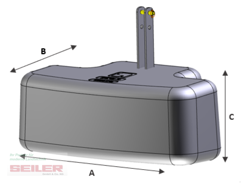 Frontgewicht des Typs Frans Pateer 1200 kg ECO-2, Neumaschine in Ansbach (Bild 10)