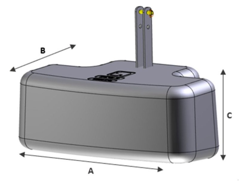 Frontgewicht des Typs Frans Pateer ECO-2 750 kg Betongewicht, Neumaschine in St. Marienkirchen (Bild 7)