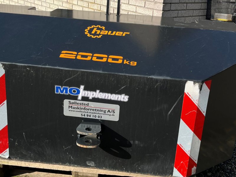 Frontgewicht типа Hauer 2000 KG Frontklods, Gebrauchtmaschine в Søllested (Фотография 1)