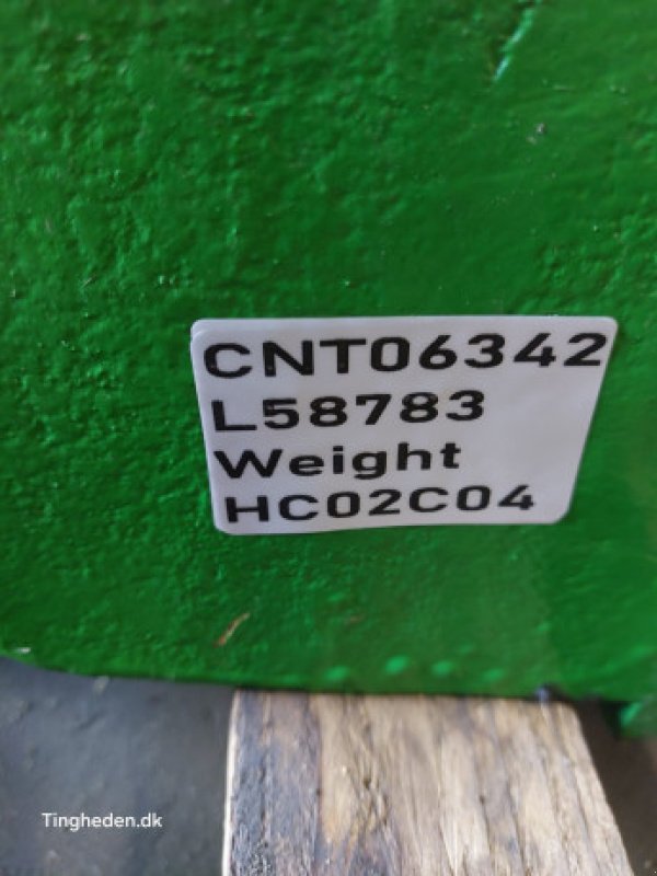 Frontgewicht typu John Deere 1850, Gebrauchtmaschine v Hemmet (Obrázek 11)