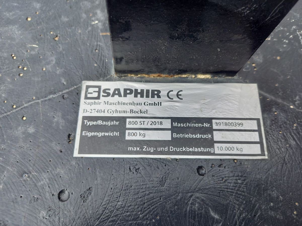 Frontgewicht типа Saphir Frontgewicht 800kg, Neumaschine в Harmannsdorf-Rückersdorf (Фотография 4)