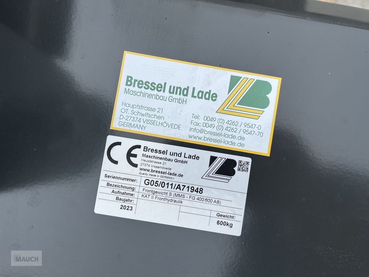 Frontgewicht of the type Sonstige Bressel & Lade Frontgewicht S, Neumaschine in Burgkirchen (Picture 4)