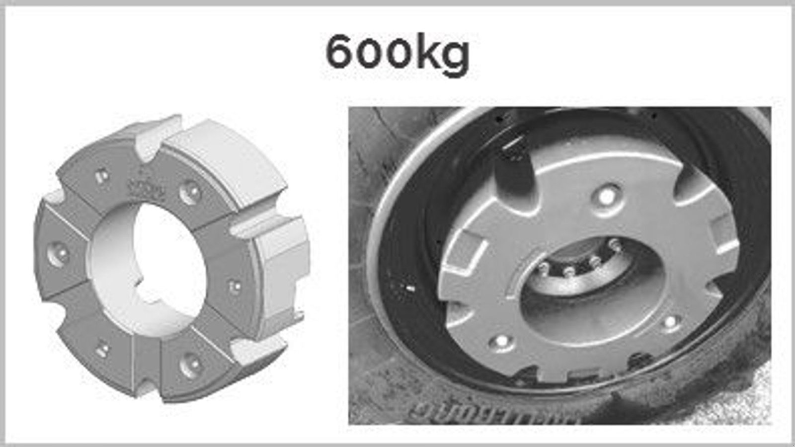 Frontgewicht от тип Sonstige Hjulvægt 600 KG, Gebrauchtmaschine в Høng (Снимка 2)