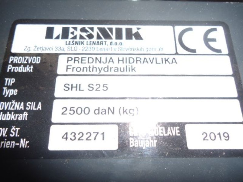 Fronthydraulik des Typs Lesnik Lesnik SHL S25, Neumaschine in Liebenau (Bild 10)