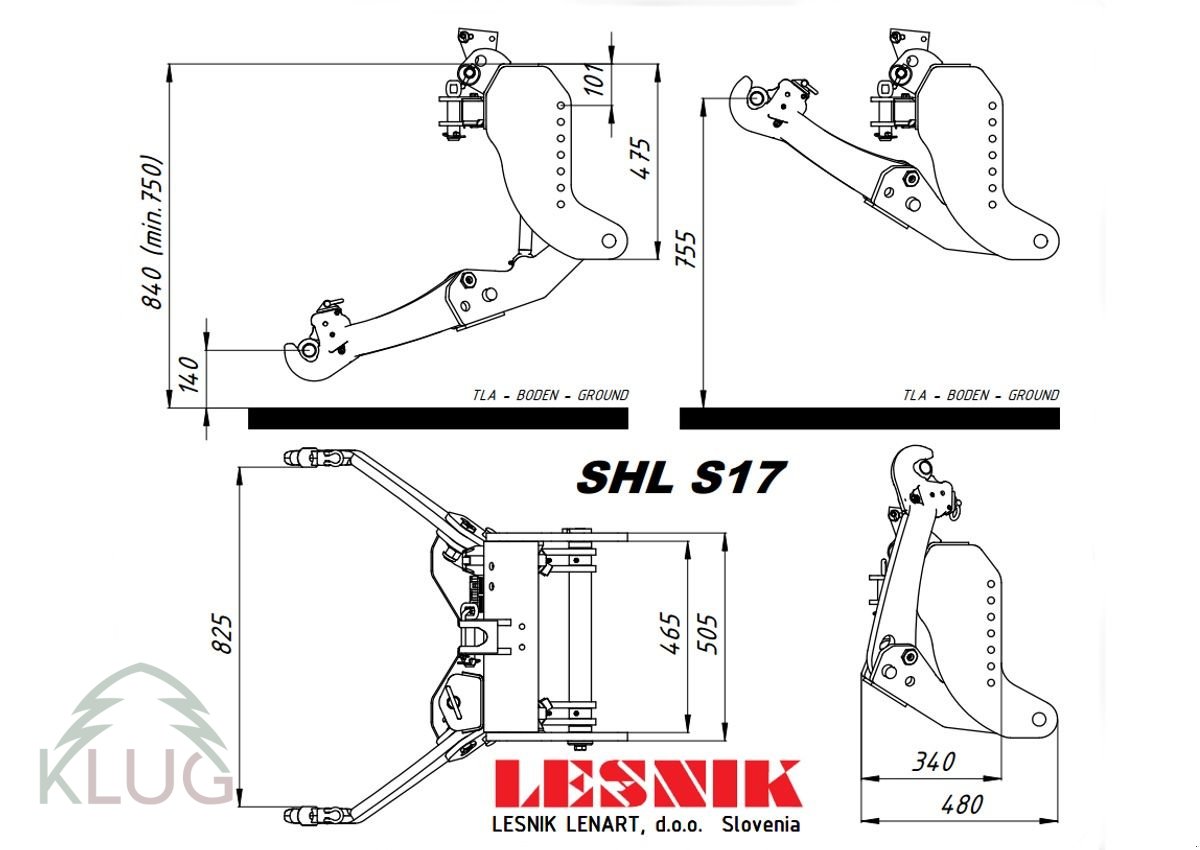 Fronthydraulik του τύπου Lesnik SHL S17 Universal, Neumaschine σε Pirching am Traubenberg (Φωτογραφία 31)