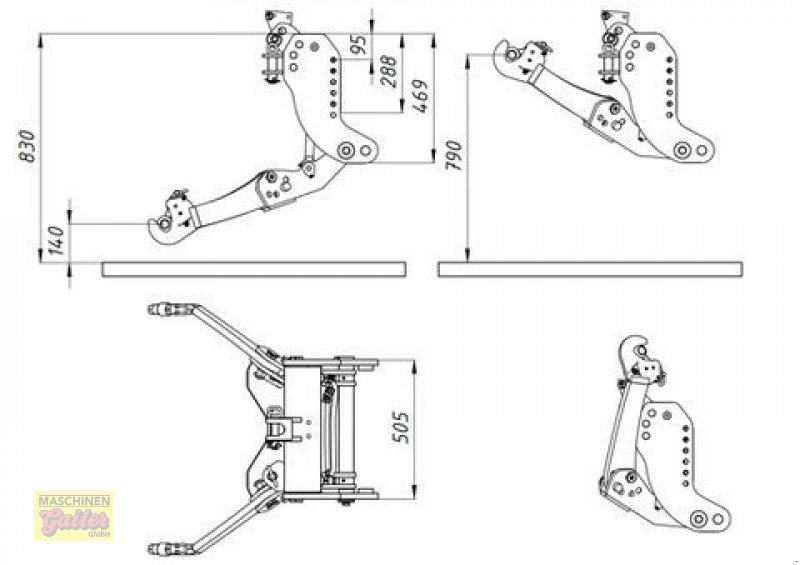 Fronthydraulik des Typs Lesnik SHL S17 Universal, Neumaschine in Kötschach (Bild 8)