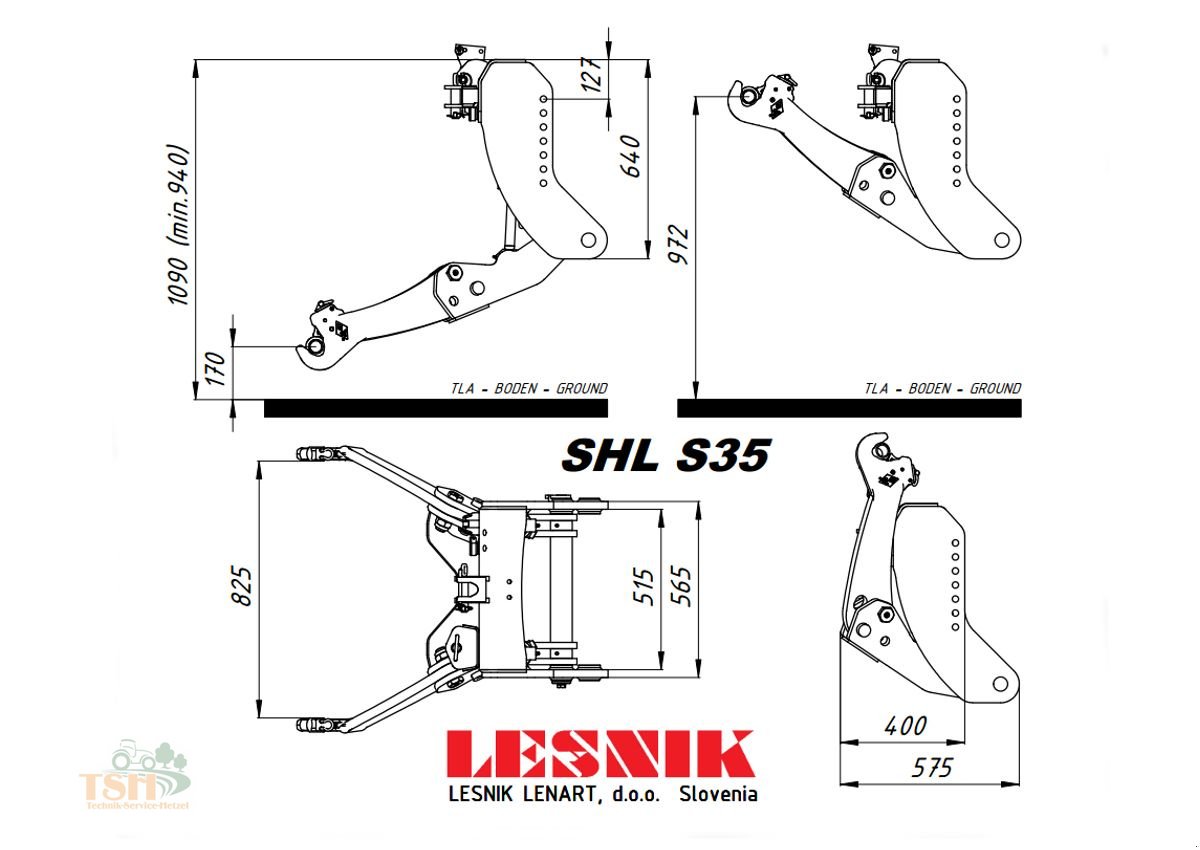 Fronthydraulik a típus Lesnik SHL S35 Lesnik universal Fronthydraulik, Neumaschine ekkor: Burkhardtsdorf/OT Eibenberg (Kép 4)