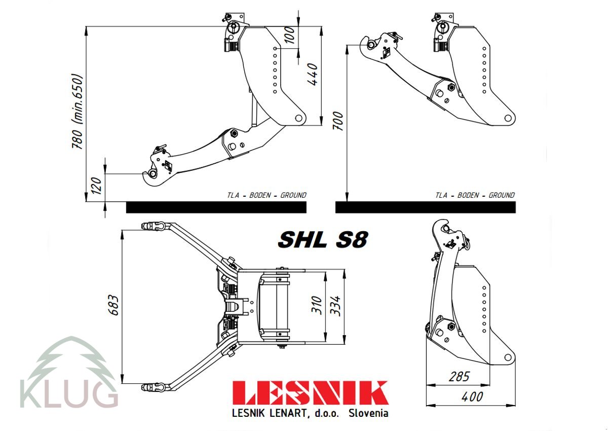 Fronthydraulik του τύπου Lesnik SHL S8 Universal, Neumaschine σε Pirching am Traubenberg (Φωτογραφία 31)