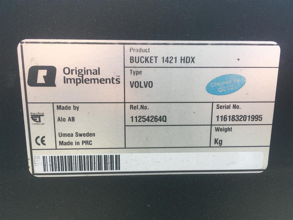 Frontlader типа Alö 1421 HDX m/ Volvo-fæste, Gebrauchtmaschine в Bjerringbro (Фотография 5)