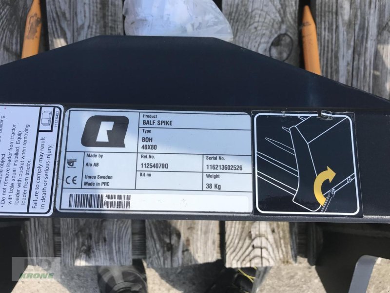 Frontlader del tipo Alö Ballenspieß, Gebrauchtmaschine In Spelle (Immagine 8)