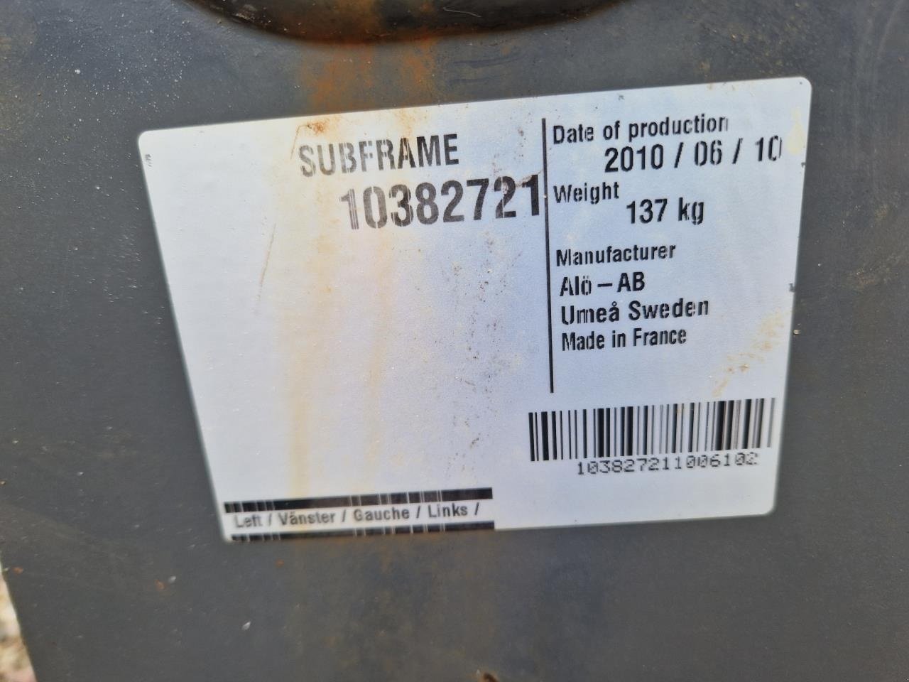 Frontlader of the type Alö BESLAG TIL MF 5470, Gebrauchtmaschine in Jelling (Picture 4)