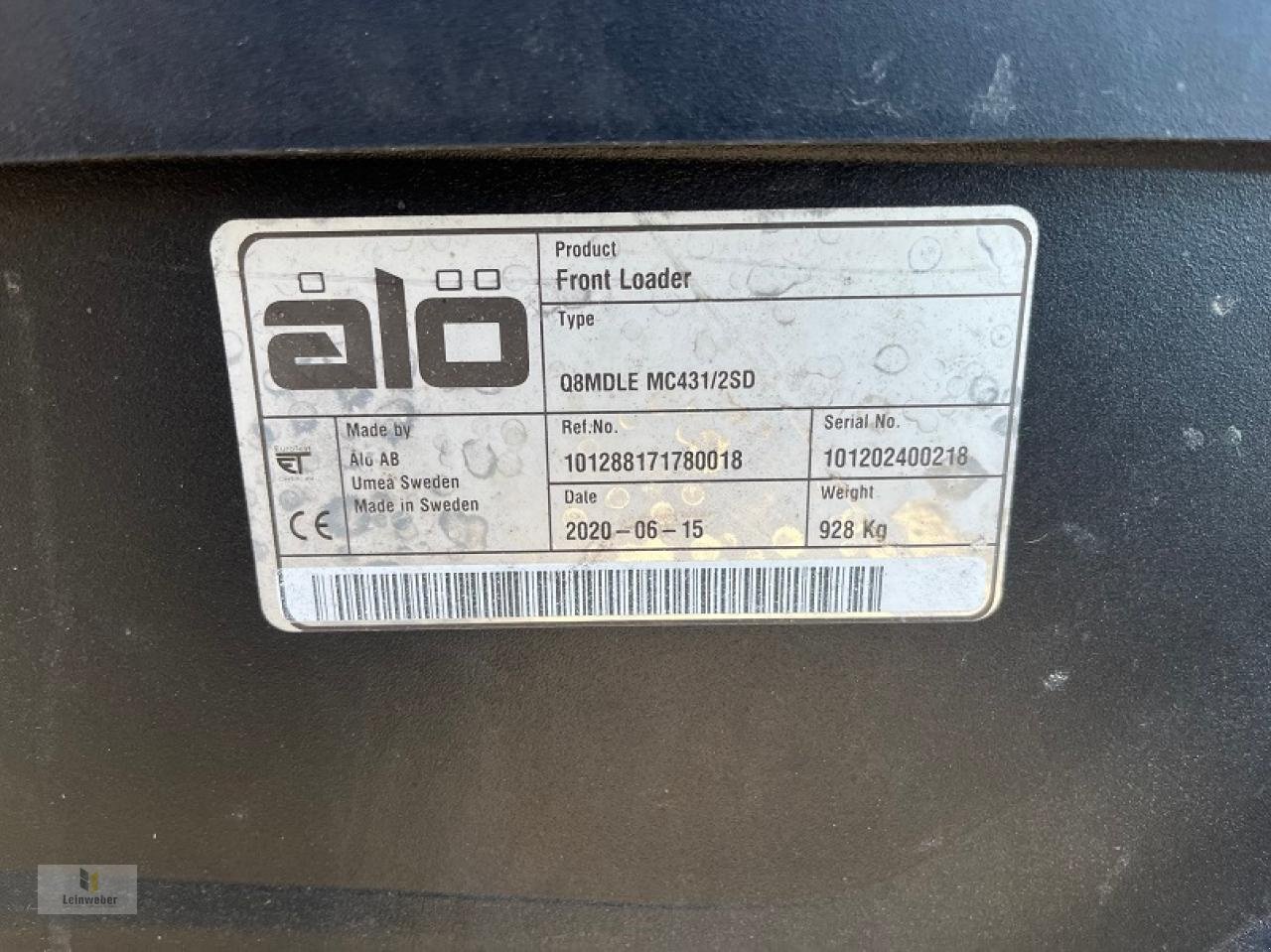 Frontlader del tipo Alö Q 8 M, Gebrauchtmaschine In Neuhof - Dorfborn (Immagine 6)