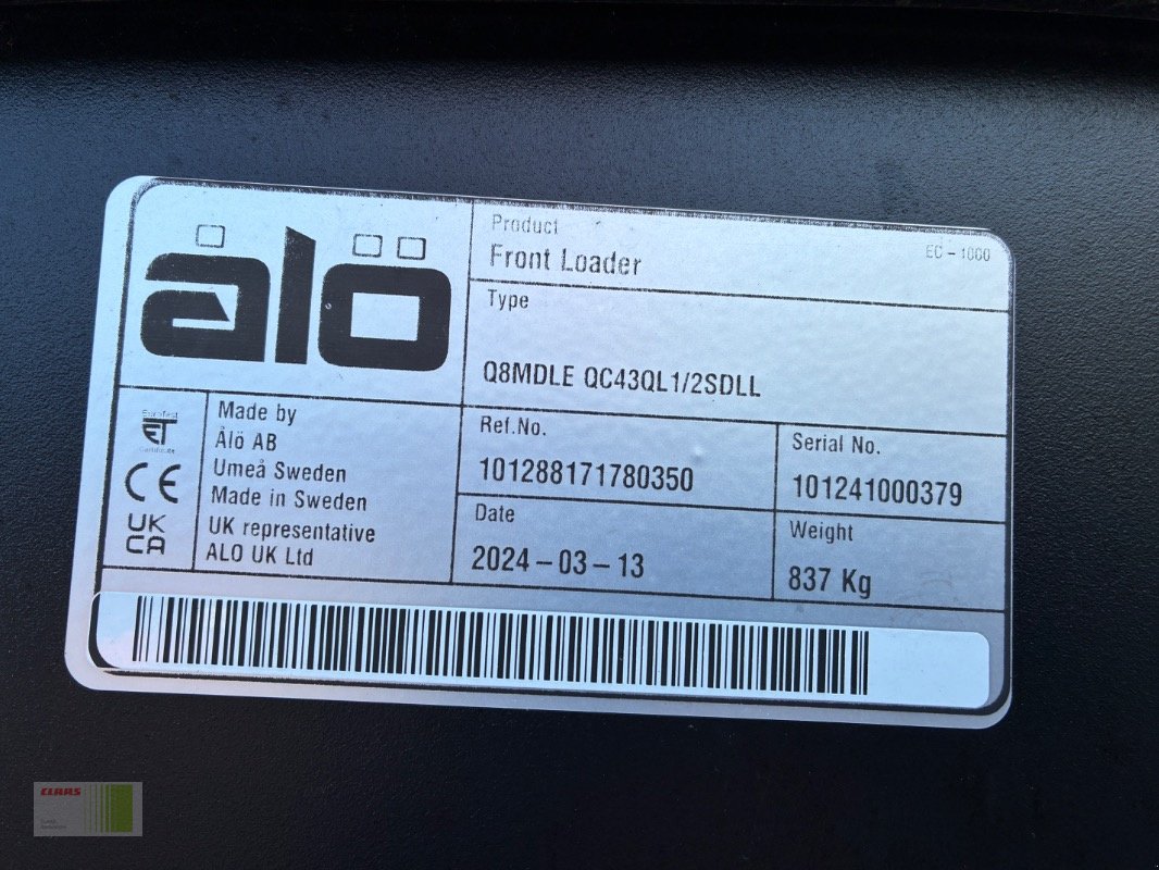 Frontlader del tipo Alö Q8M inkl. Konsolen, Neumaschine en Alveslohe (Imagen 3)