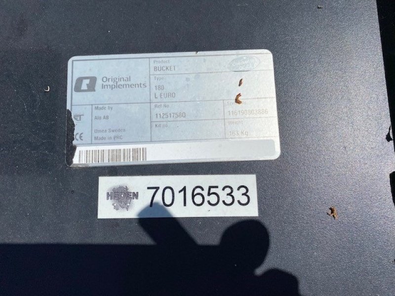 Frontlader of the type Alö Skovl 180cm, Gebrauchtmaschine in Ringe (Picture 3)