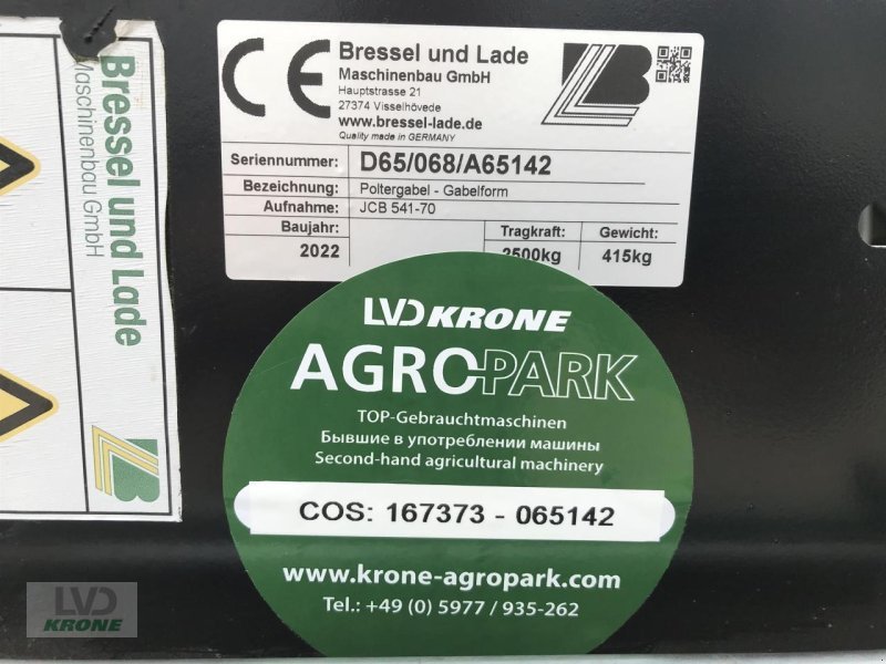 Frontlader of the type Bressel & Lade Poltergabel, Gebrauchtmaschine in Spelle (Picture 8)