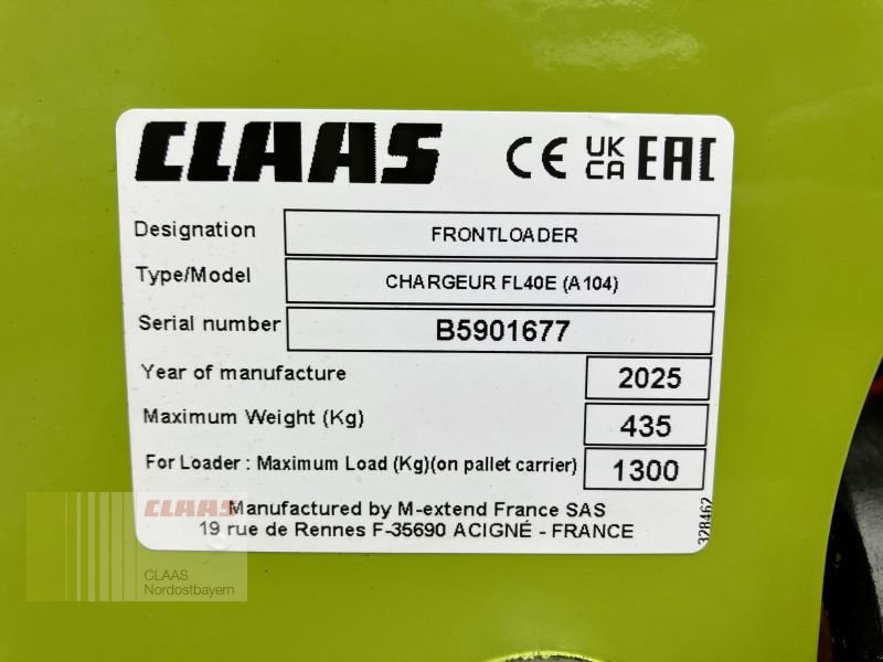 Frontlader des Typs CLAAS FL 40 E, Neumaschine in Breitenbrunn (Bild 15)