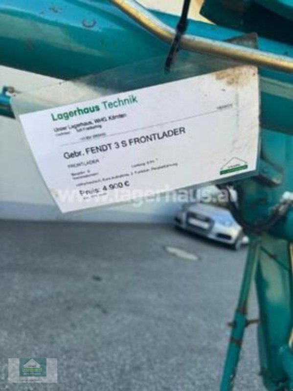 Frontlader typu Fendt 3 S Frontlader, Gebrauchtmaschine v Klagenfurt (Obrázek 4)