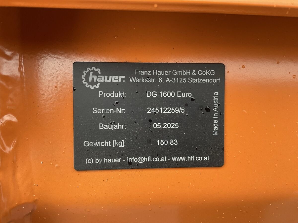 Frontlader tip Hauer Dunggabel 1600 SWE Euroaufnahme, Neumaschine in Zwettl (Poză 10)