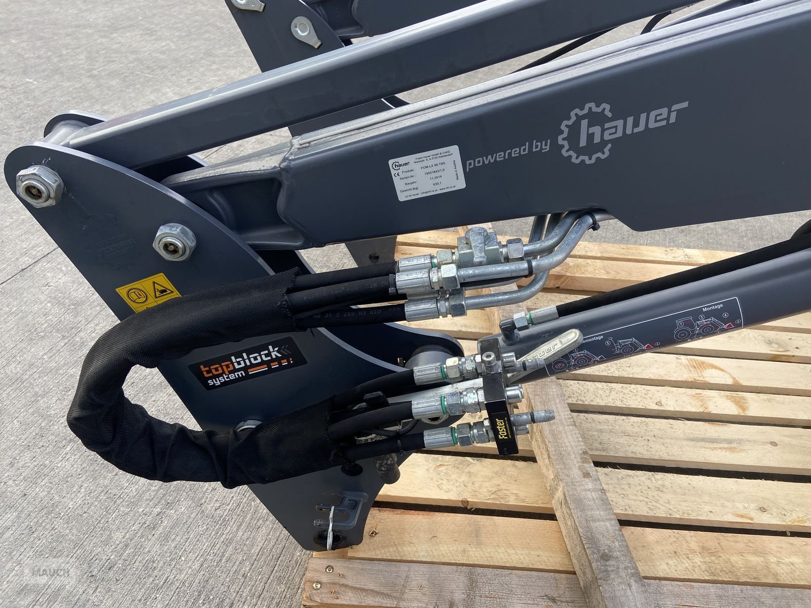 Frontlader tip Hauer Frontlader Hauer POM-LX 90 TBS, Gebrauchtmaschine in Burgkirchen (Poză 10)