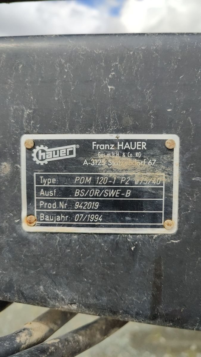 Frontlader typu Hauer POM 120-1, Gebrauchtmaschine v Kirchschlag (Obrázok 3)