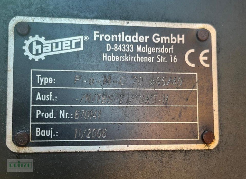 Frontlader типа Hauer POM C 70, Gebrauchtmaschine в Bruckmühl (Фотография 5)