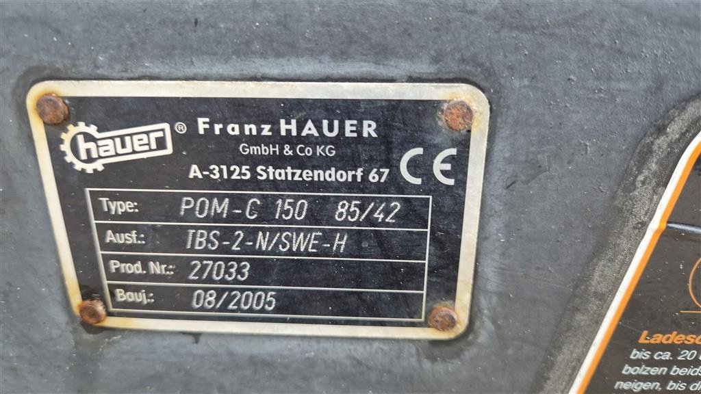 Frontlader tip Hauer POMC 150 beslag,til JD 66-69 10+20+30, Gebrauchtmaschine in Randers (Poză 5)