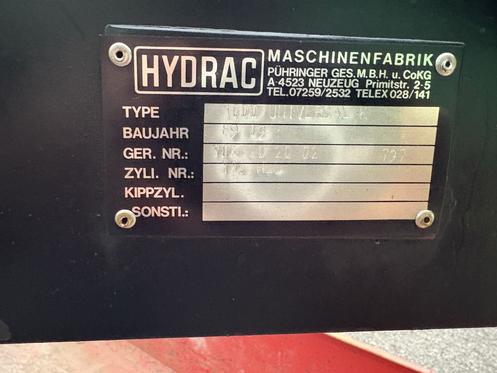 Frontlader of the type Hydrac Universal 1000, Gebrauchtmaschine in Pischelsdorf am Engelbach (Picture 5)