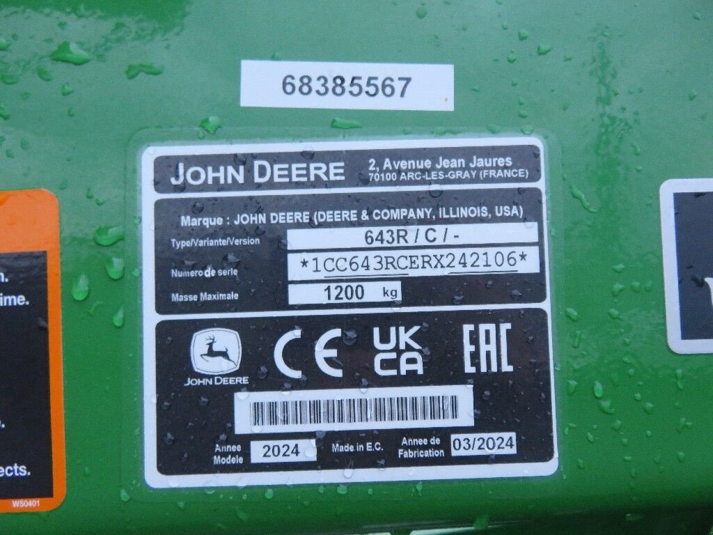Frontlader от тип John Deere 643R, Neumaschine в Redlham (Снимка 13)