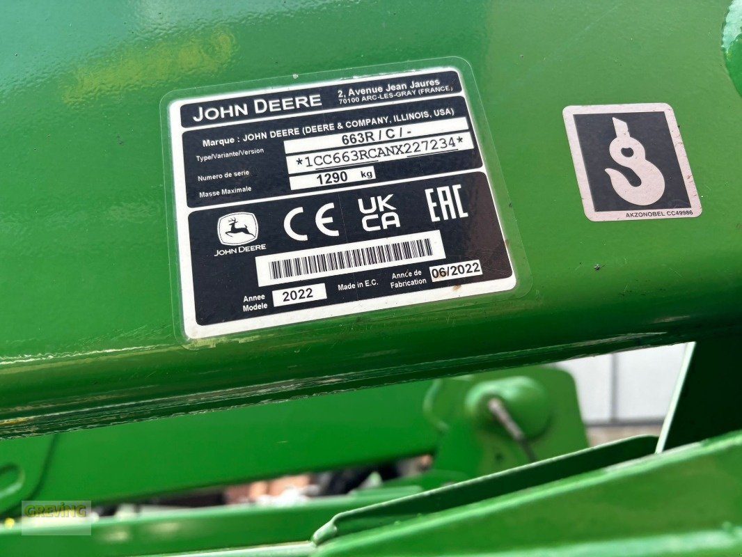 Frontlader des Typs John Deere 663R, Gebrauchtmaschine in Ahaus (Bild 13)