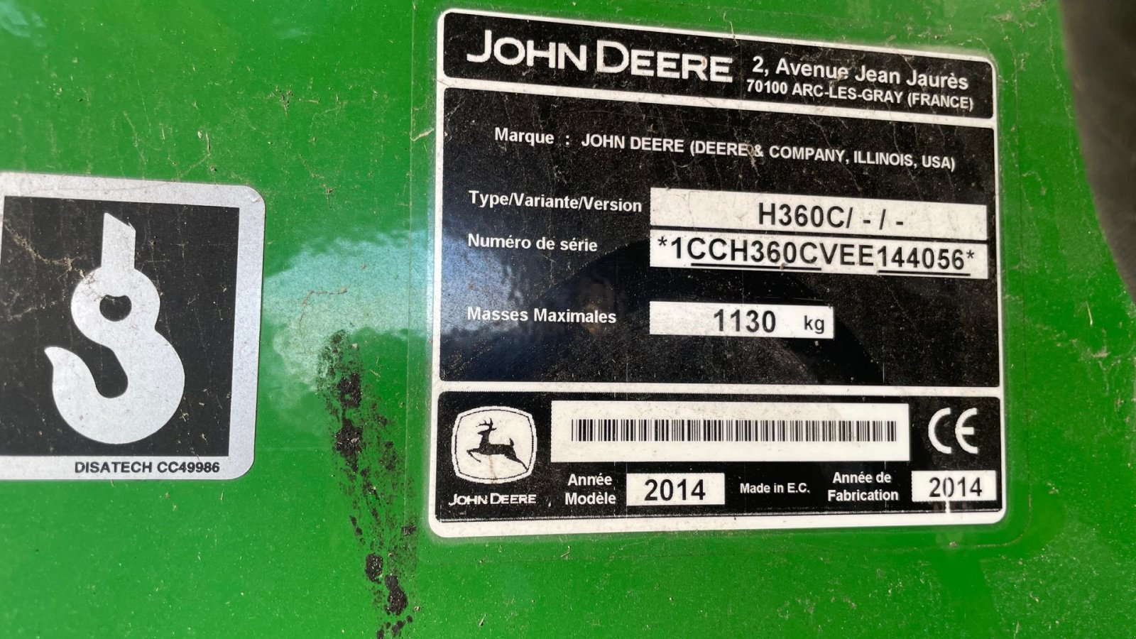 Frontlader a típus John Deere H 360 frontlæsser, Gebrauchtmaschine ekkor: Ikast (Kép 11)
