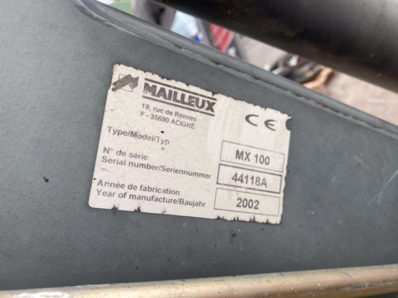 Frontlader a típus Mailleux MX 100, Gebrauchtmaschine ekkor: Wargnies Le Grand (Kép 3)