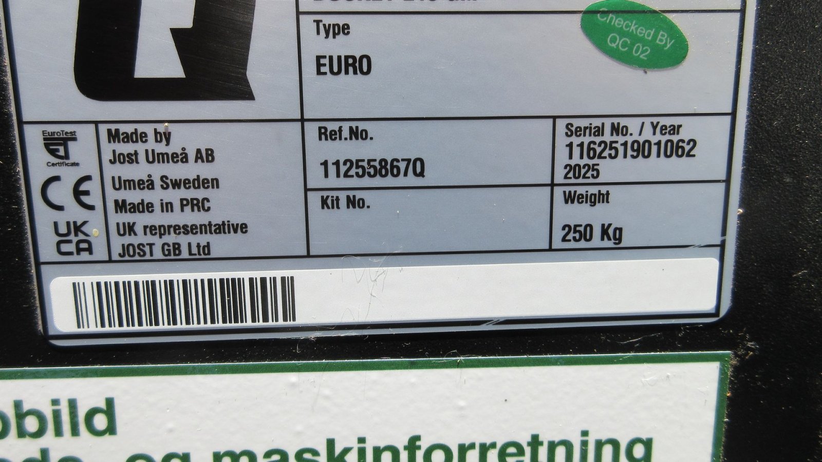 Frontlader of the type Quicke SKOVL gm 215 skovl gm 215 ålø, Gebrauchtmaschine in Vildbjerg (Picture 3)