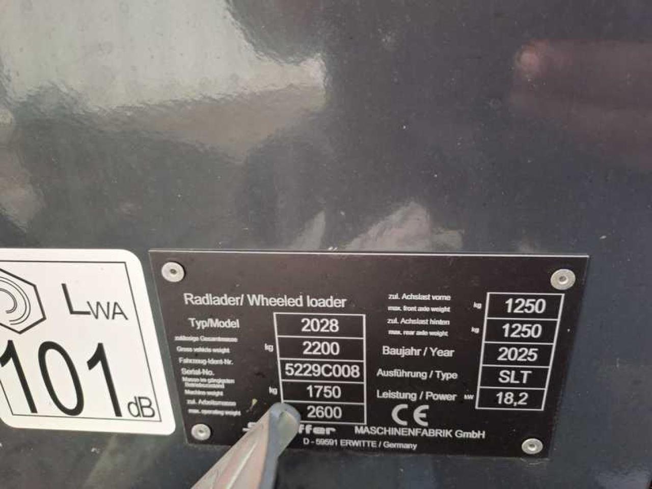 Frontlader typu Schäffer 2028 SLT, Neumaschine v Vehlow (Obrázek 7)