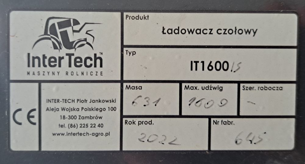 Frontlader vrste Sonstige IT 1600 S, Gebrauchtmaschine v Freiberg (Slika 11)