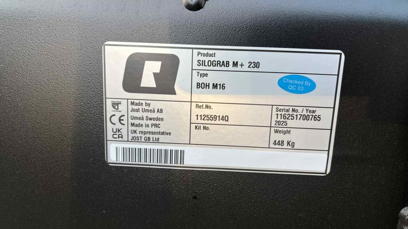 Frontlader Türe ait Sonstige Silograb M+  230 cm, Gebrauchtmaschine içinde Mariager (resim 4)