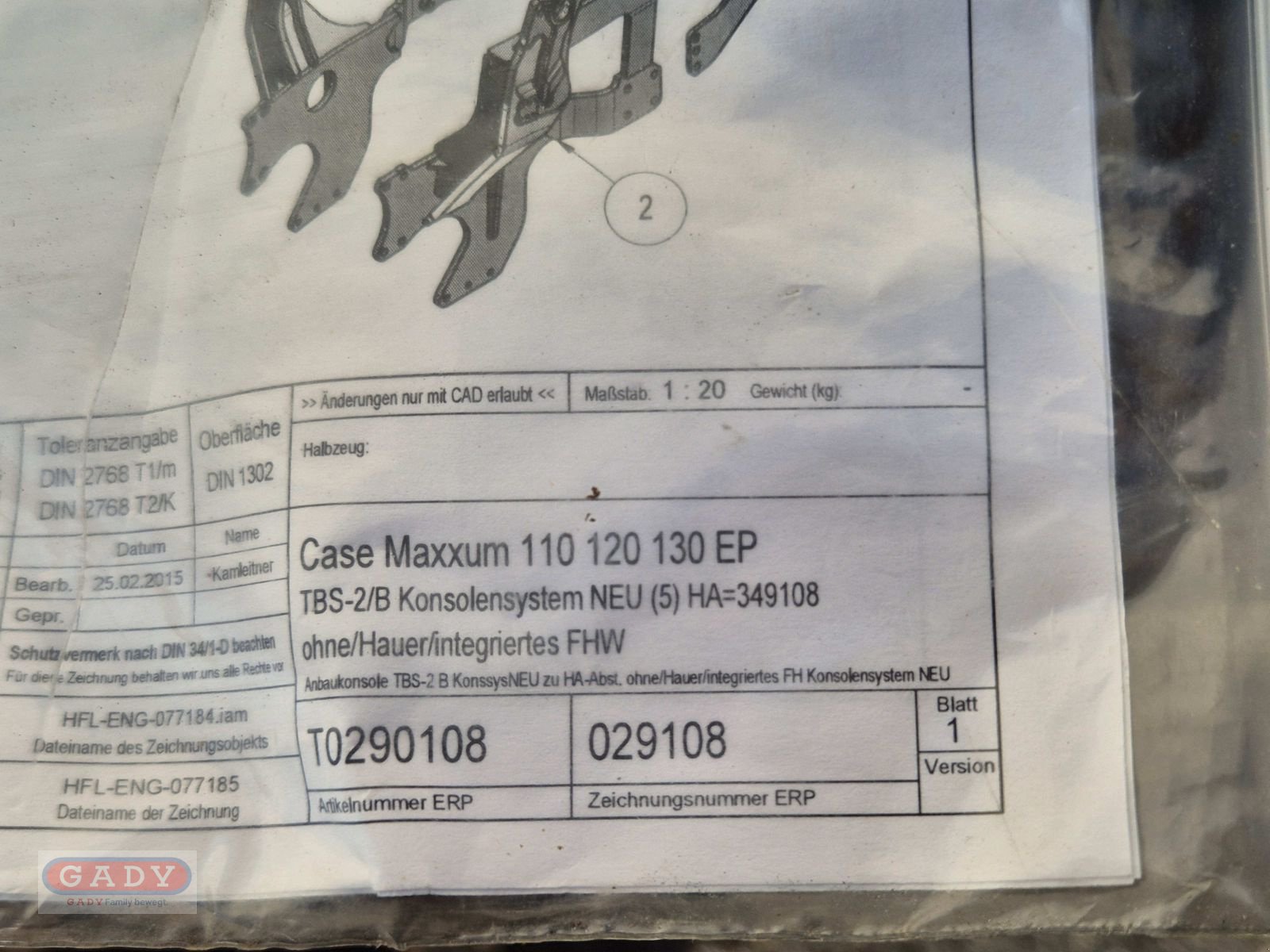 Frontladeranbaukonsole of the type Hauer CASE MAXXUM 110-120-130 HAUER, Neumaschine in Lebring (Picture 8)