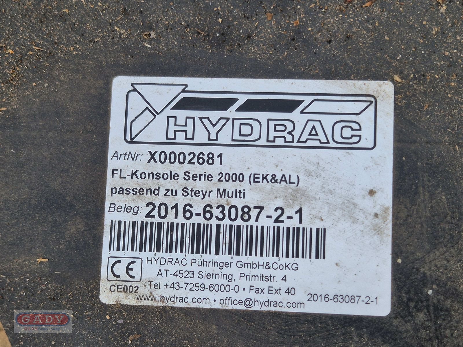 Frontladeranbaukonsole des Typs Hydrac FL-KONSOLE SERIE 2000 (EK&AL), Neumaschine in Lebring (Bild 8)