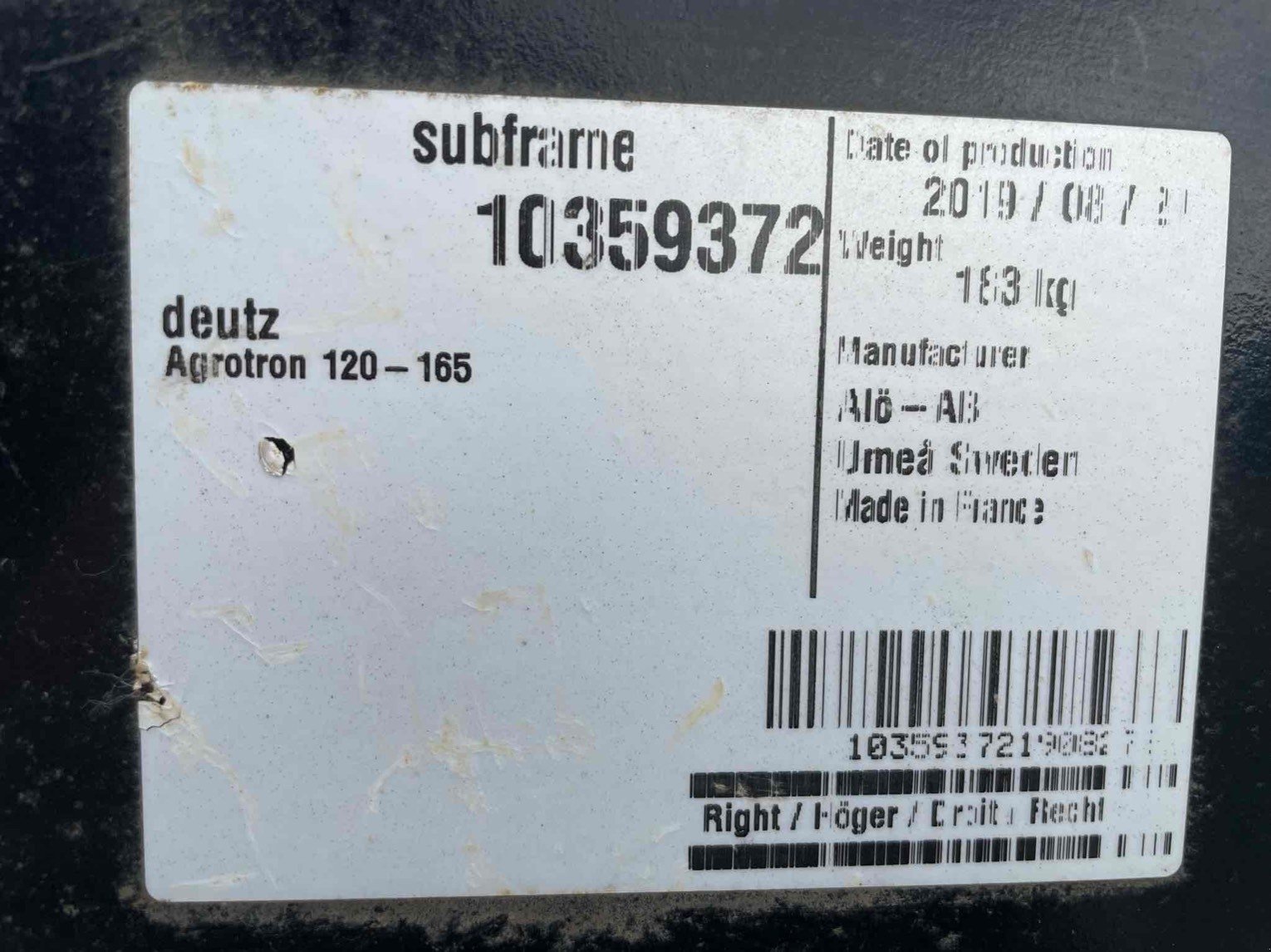 Frontladeranbaukonsole of the type Quicke Adaptation pour chargeur Agrotron 120-165 Alö-Quic, Gebrauchtmaschine in SAINT CLAIR SUR ELLE (Picture 3)
