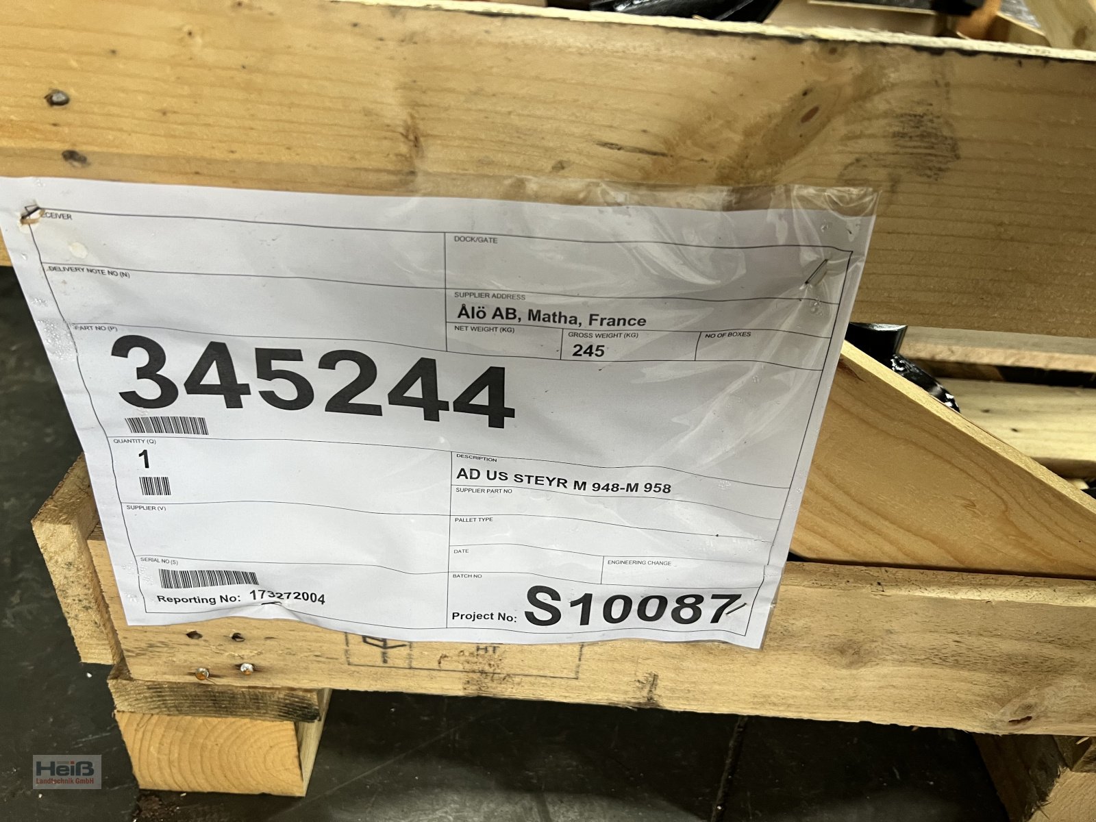 Frontladerzubehör (Bagger) des Typs Alö Anbaukonsolen, Neumaschine in Merkendorf (Bild 5)