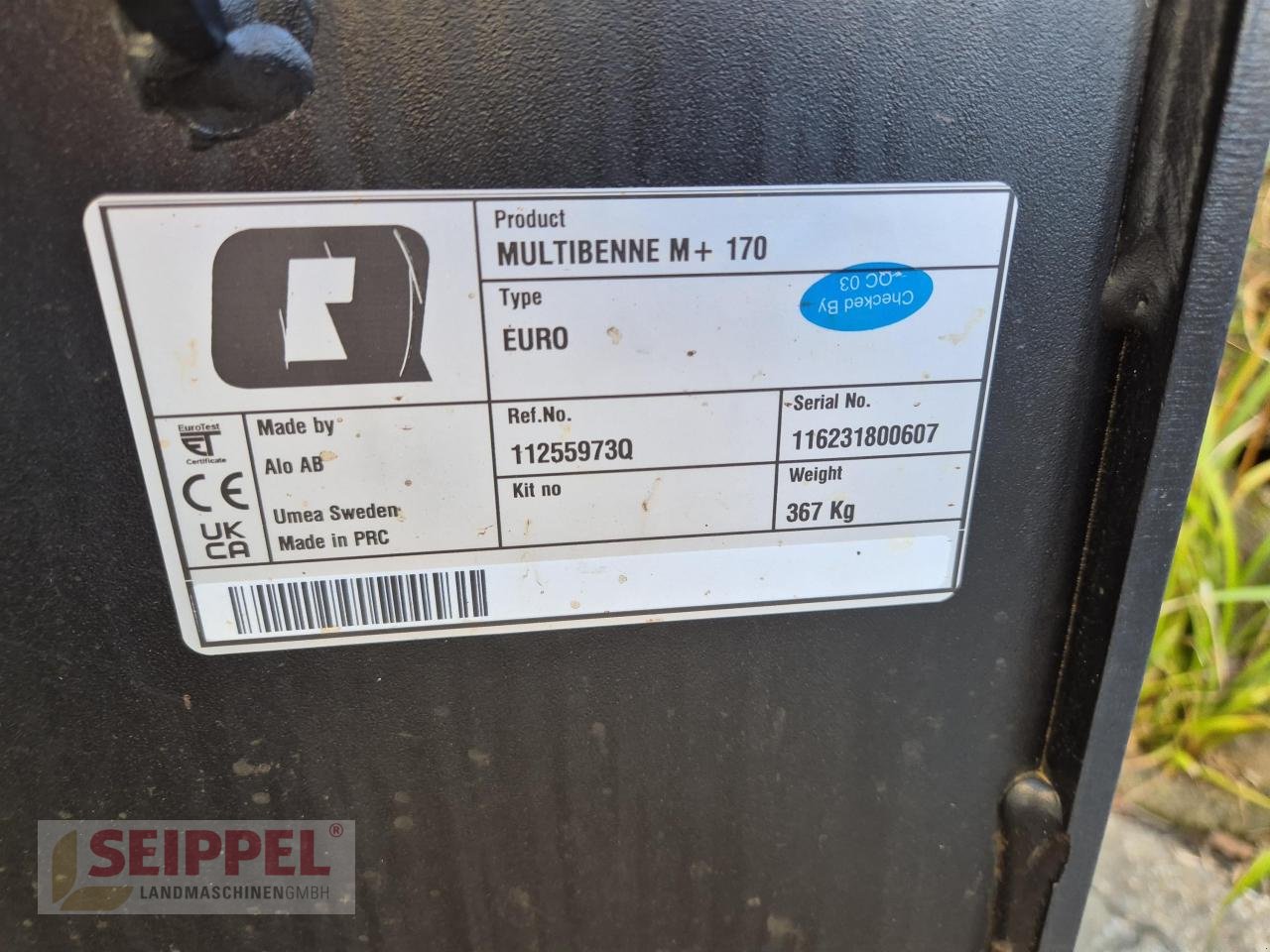 Frontladerzubehör (Bagger) a típus Alö MULTIBENNE 170 M+ EURO GREIFSCHAUFEL, Neumaschine ekkor: Groß-Umstadt (Kép 4)