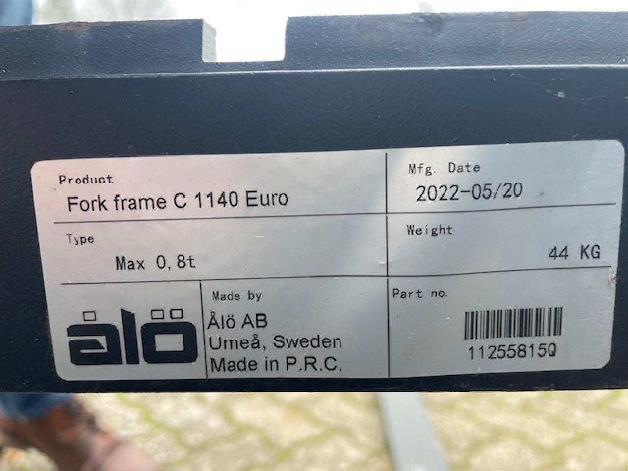 Frontladerzubehör (Bagger) des Typs Alö PALETTENGABEL 800MM, Neumaschine in Neubukow (Bild 6)